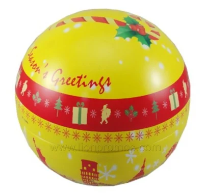 La decoración promocional del regalo de la bola de la Navidad adorna la caja de la hojalata de la bola de Navidad